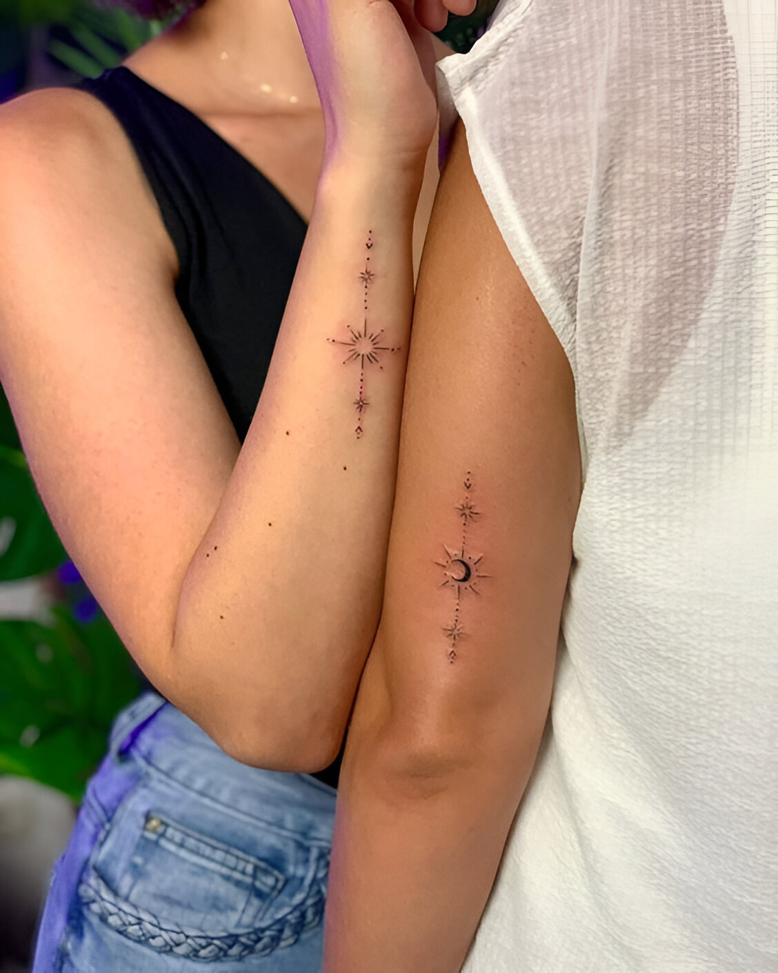 Best friend matching tattoos: Simple but meaningful